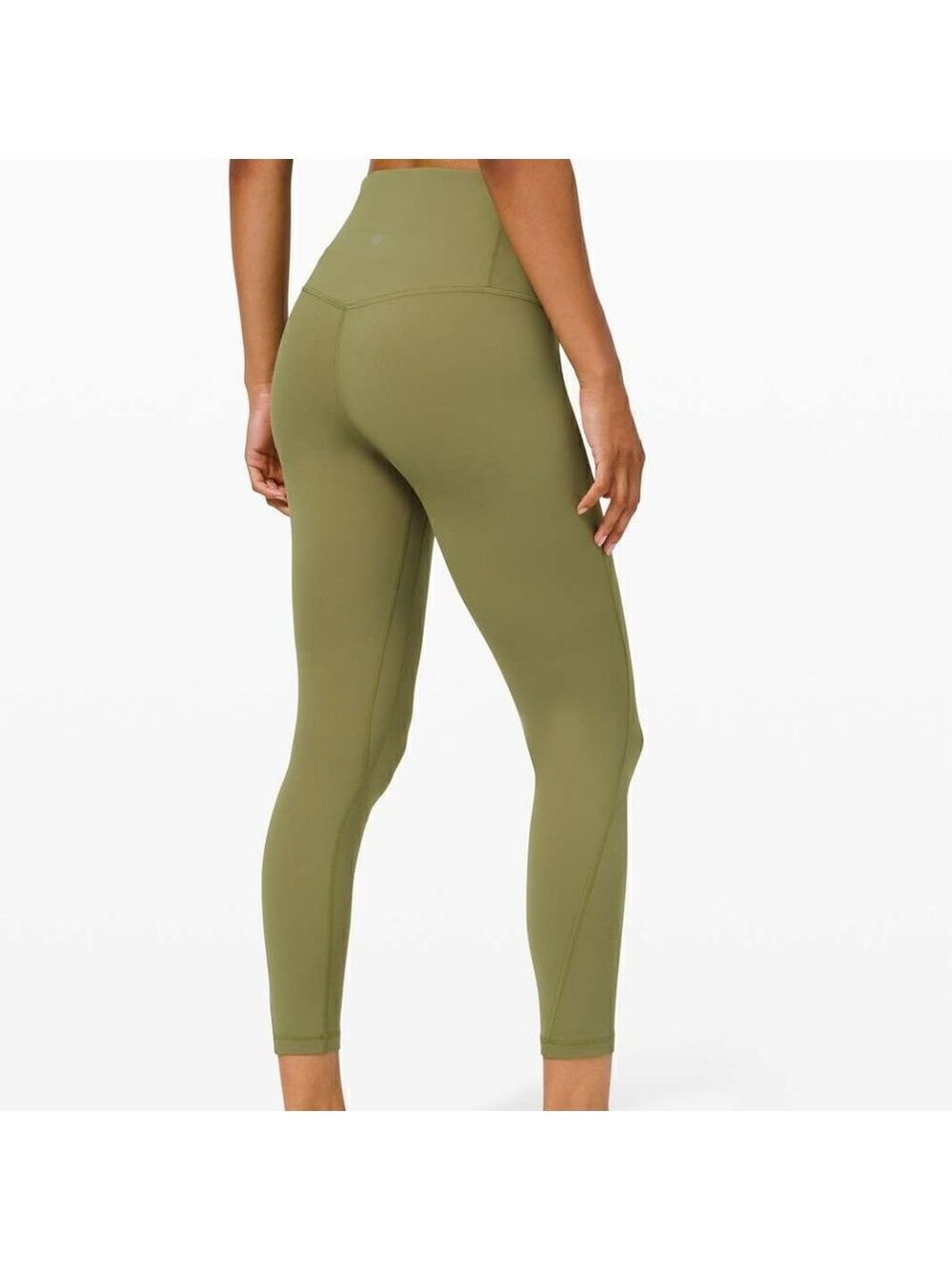 𝅺LULULEMON Unlimit High Rise Tight Bronze Green size 10 in EUC